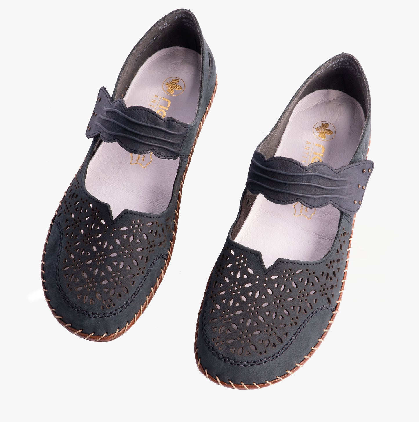 Rieker 44896 Womens Mary Jane Blue