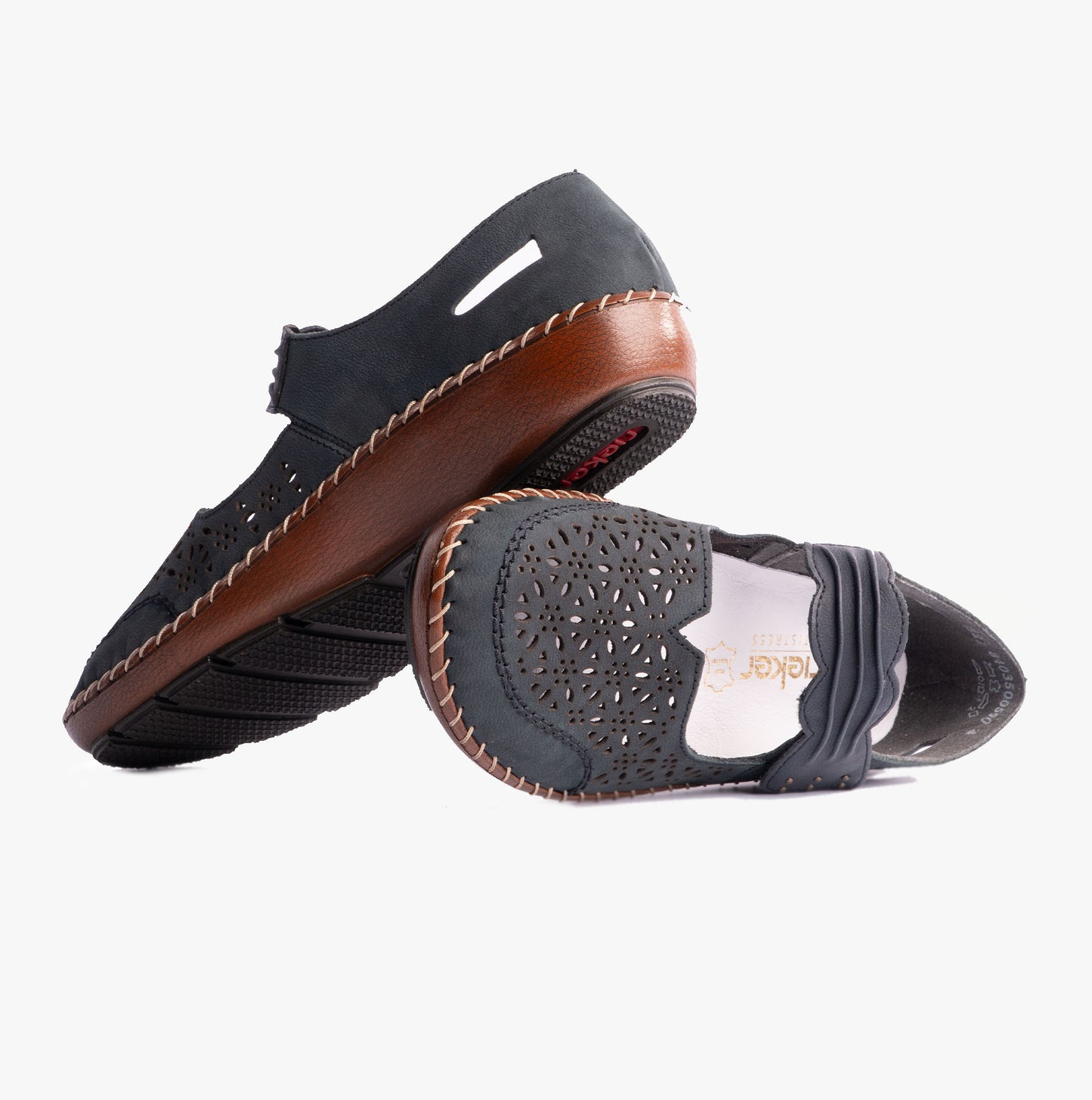 Rieker 44896 Womens Mary Jane Blue