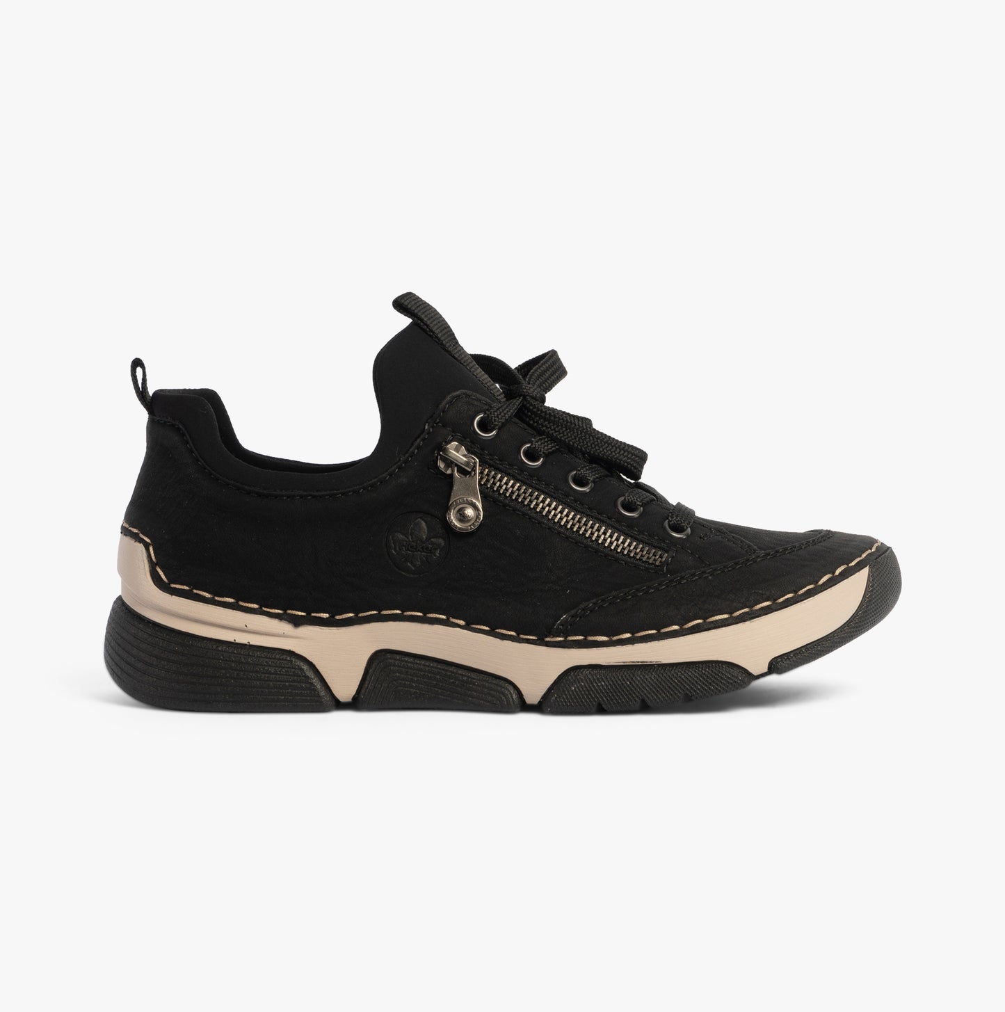 45973-00 Womens Elasticated Shoes Black
