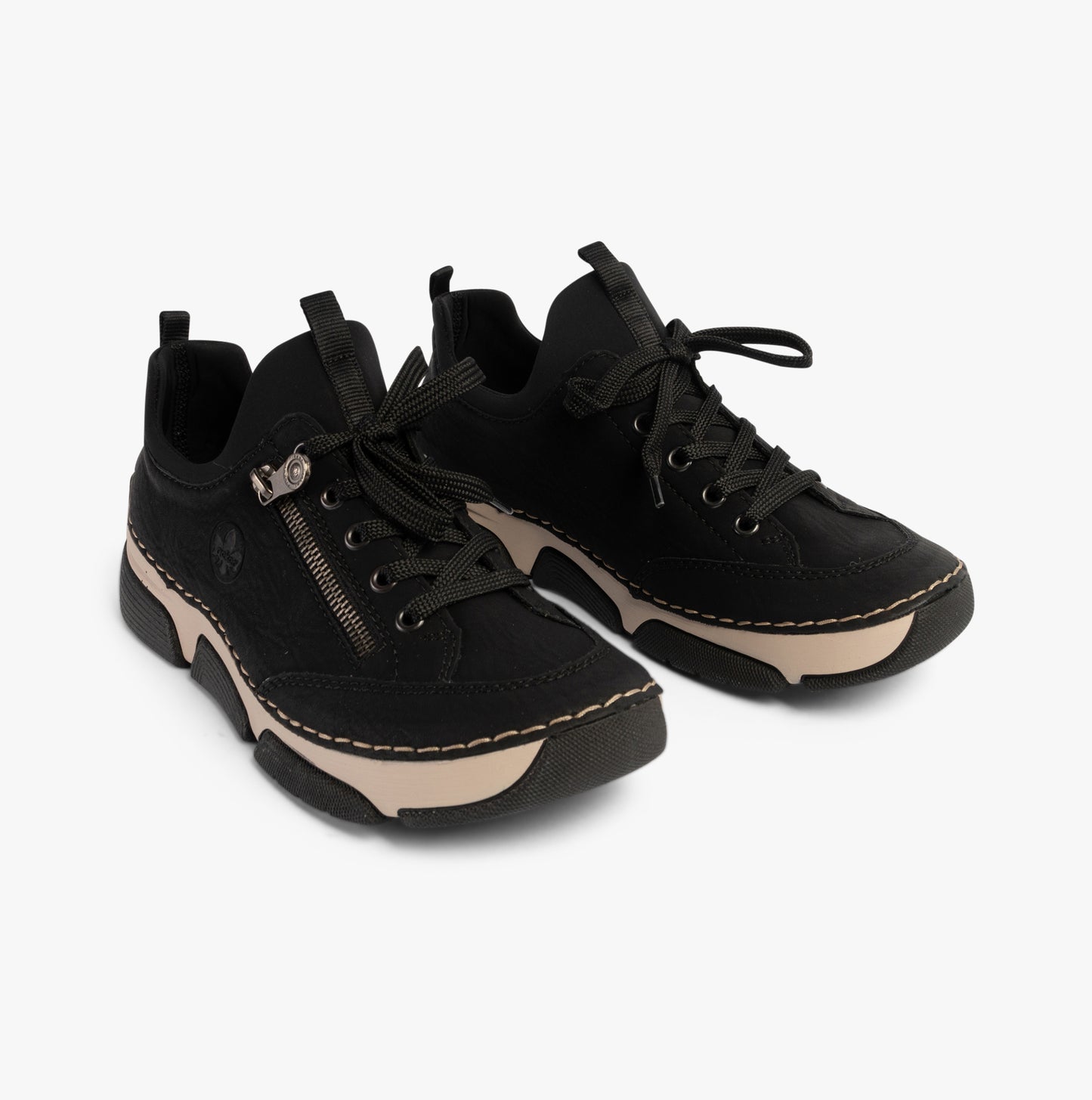 45973-00 Womens Elasticated Shoes Black