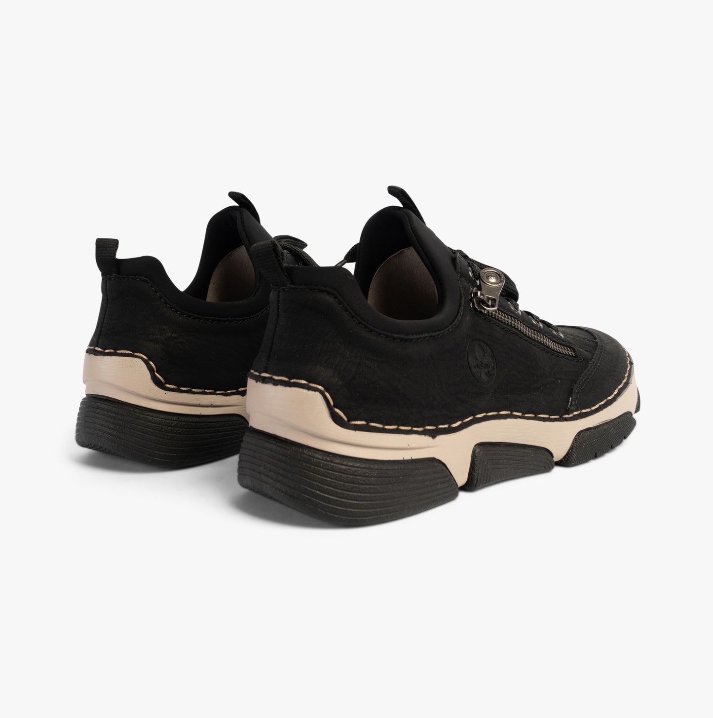 45973-00 Womens Elasticated Shoes Black