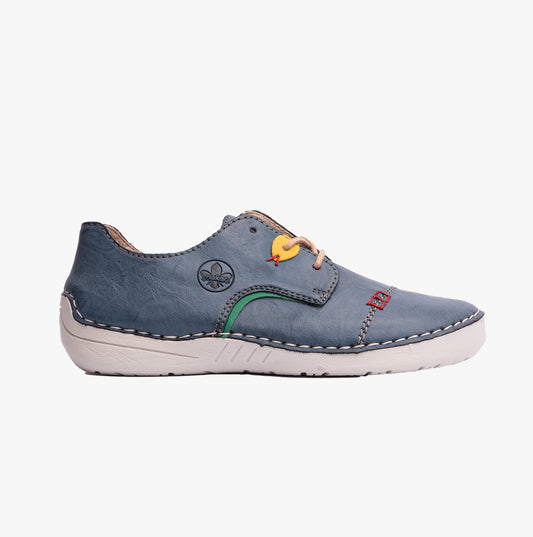 Rieker 52528 Womens Casual Shoes Blue