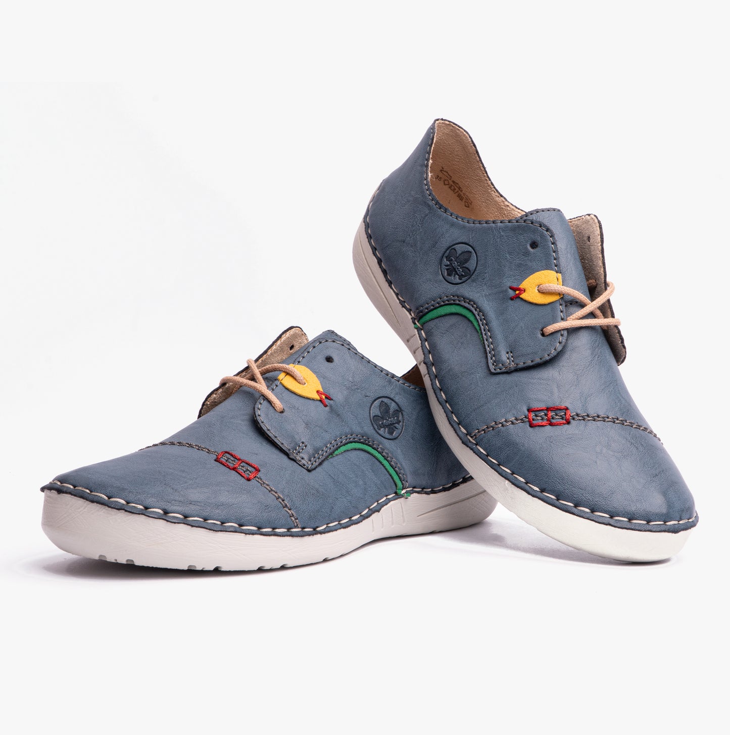 Rieker 52528 Womens Casual Shoes Blue