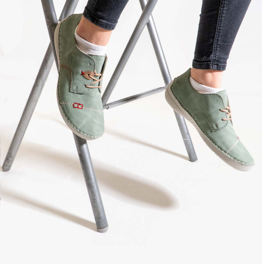 Rieker 52528 Womens Comfort Shoes Green