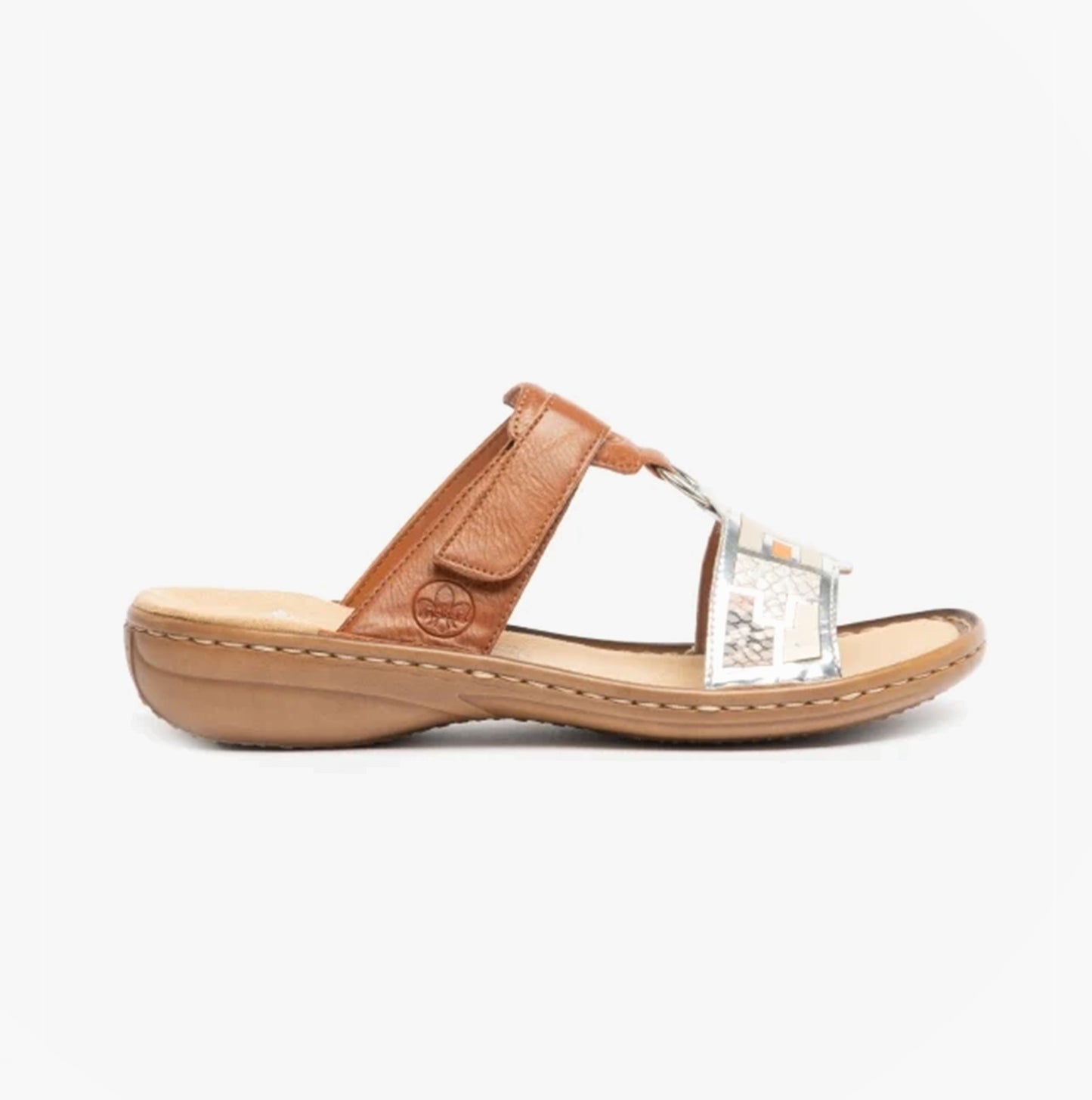 608P4-90 Womens Sandals Tan Multi
