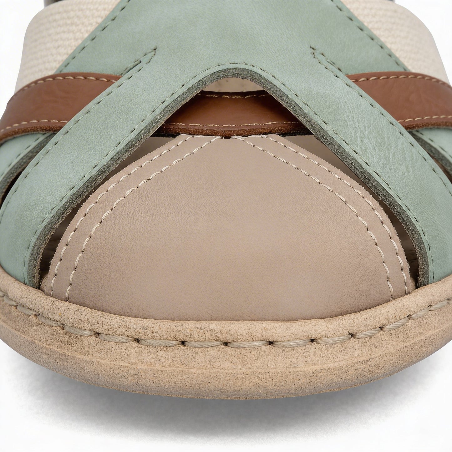 Rieker 61852 Womens Ankle Strap Sandals Green