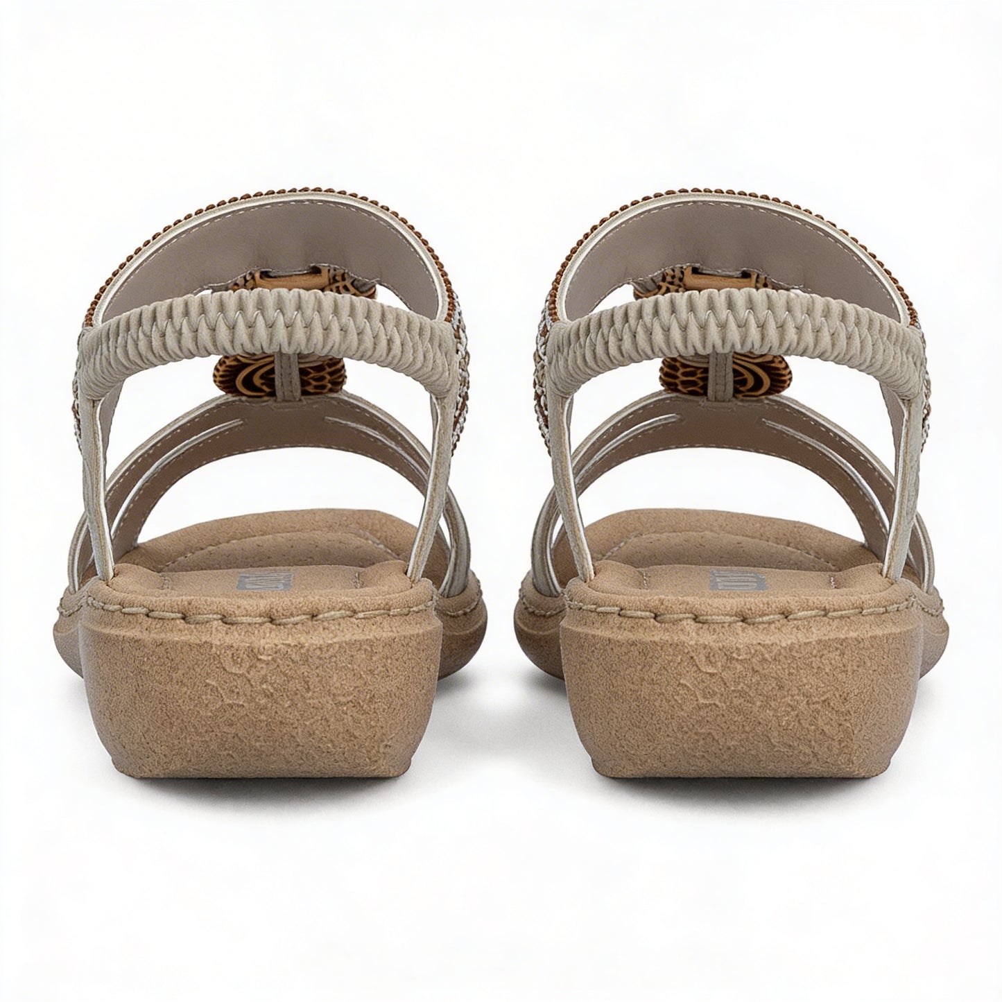 Rieker 61855 Womens Slingback Sandals Cream