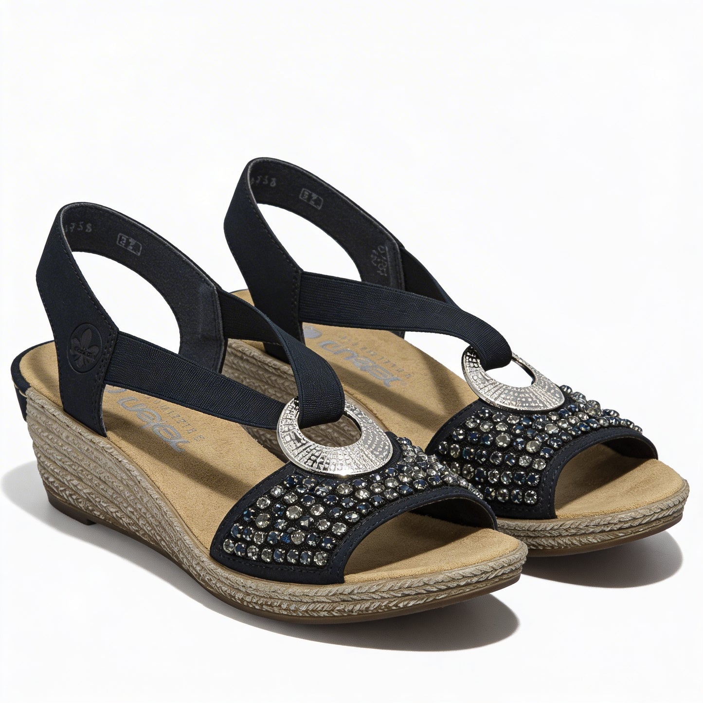 Rieker 62451-14 Womens Slingback Sandals Blue