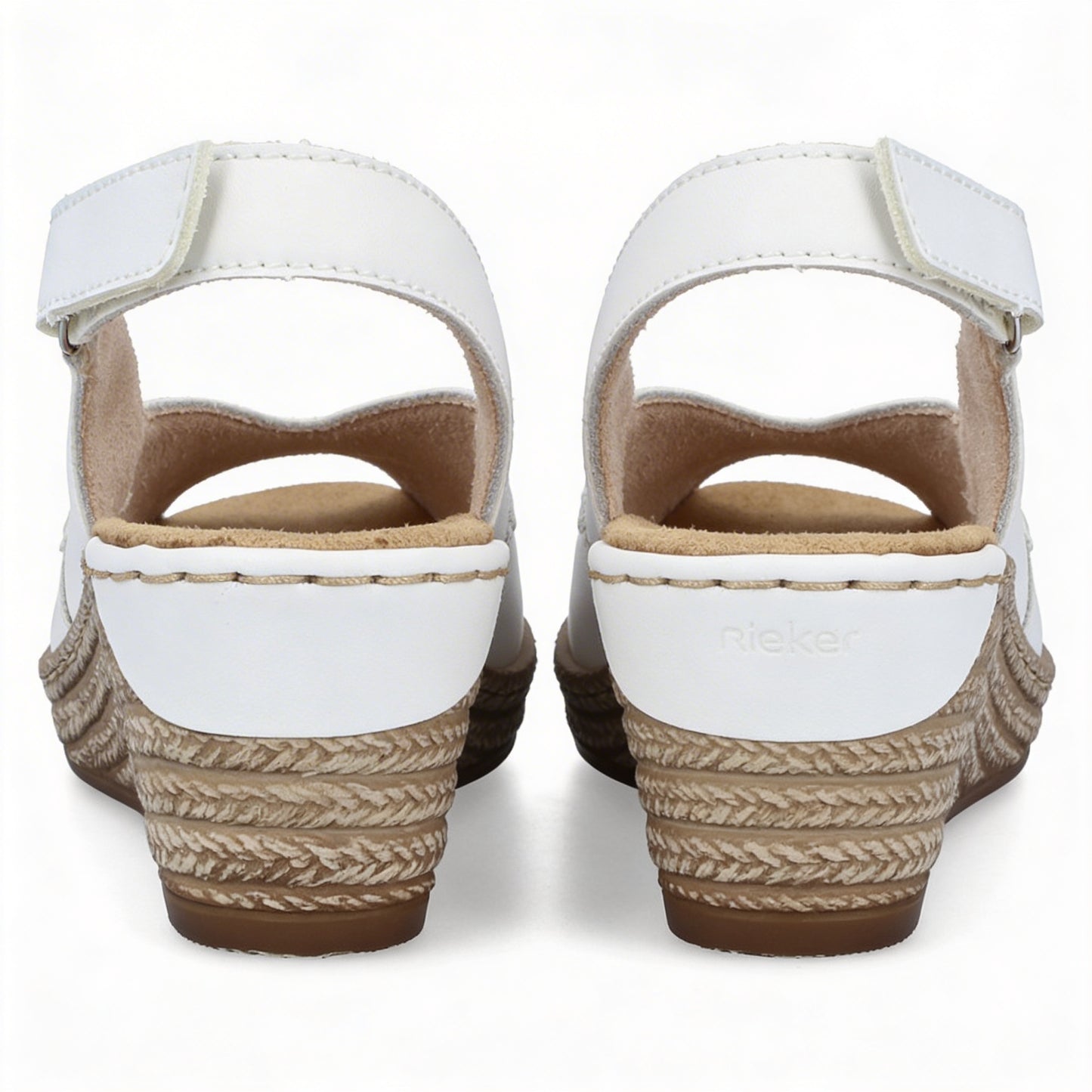 Rieker 62462-80 Womens Slingback Sandals White
