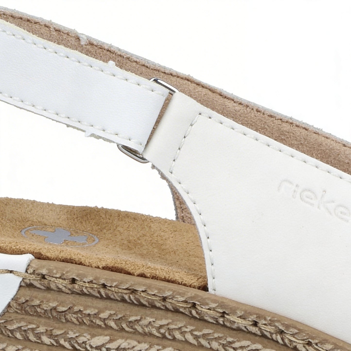 Rieker 62462-80 Womens Slingback Sandals White