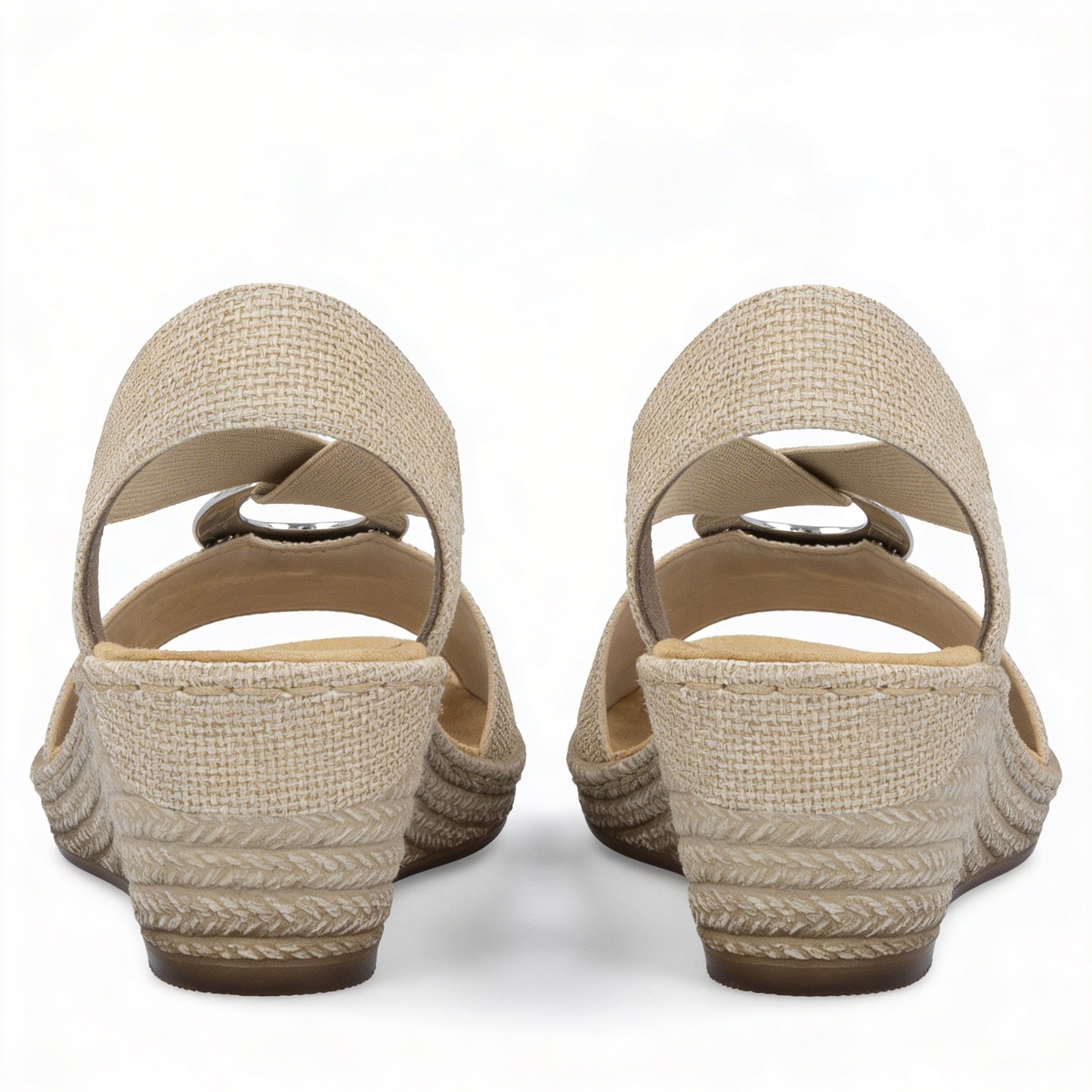 Rieker 624H6-93 Womens Slingback Sandals Beige Floral