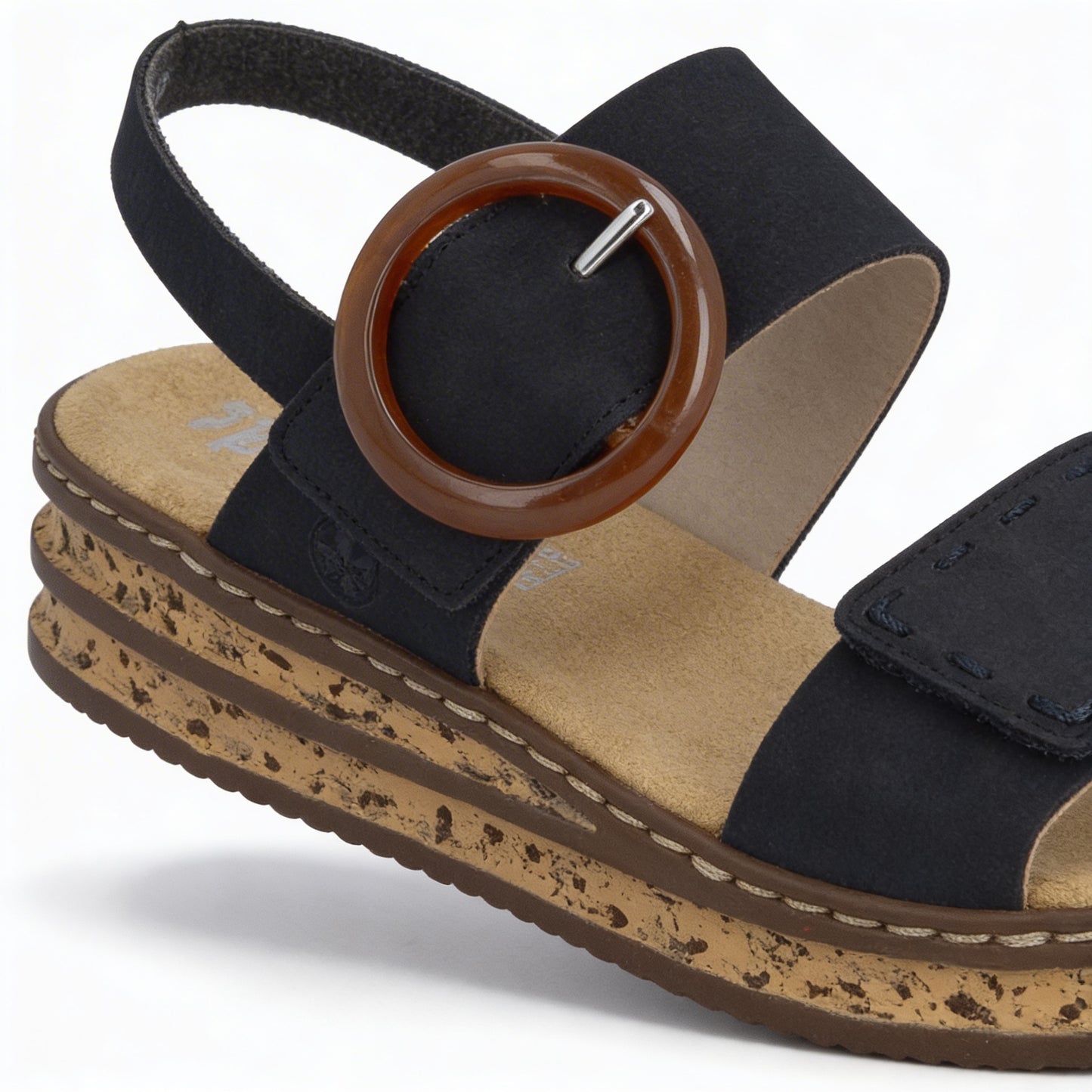 Rieker 62950-14 Womens Ankle Strap Sandals Blue
