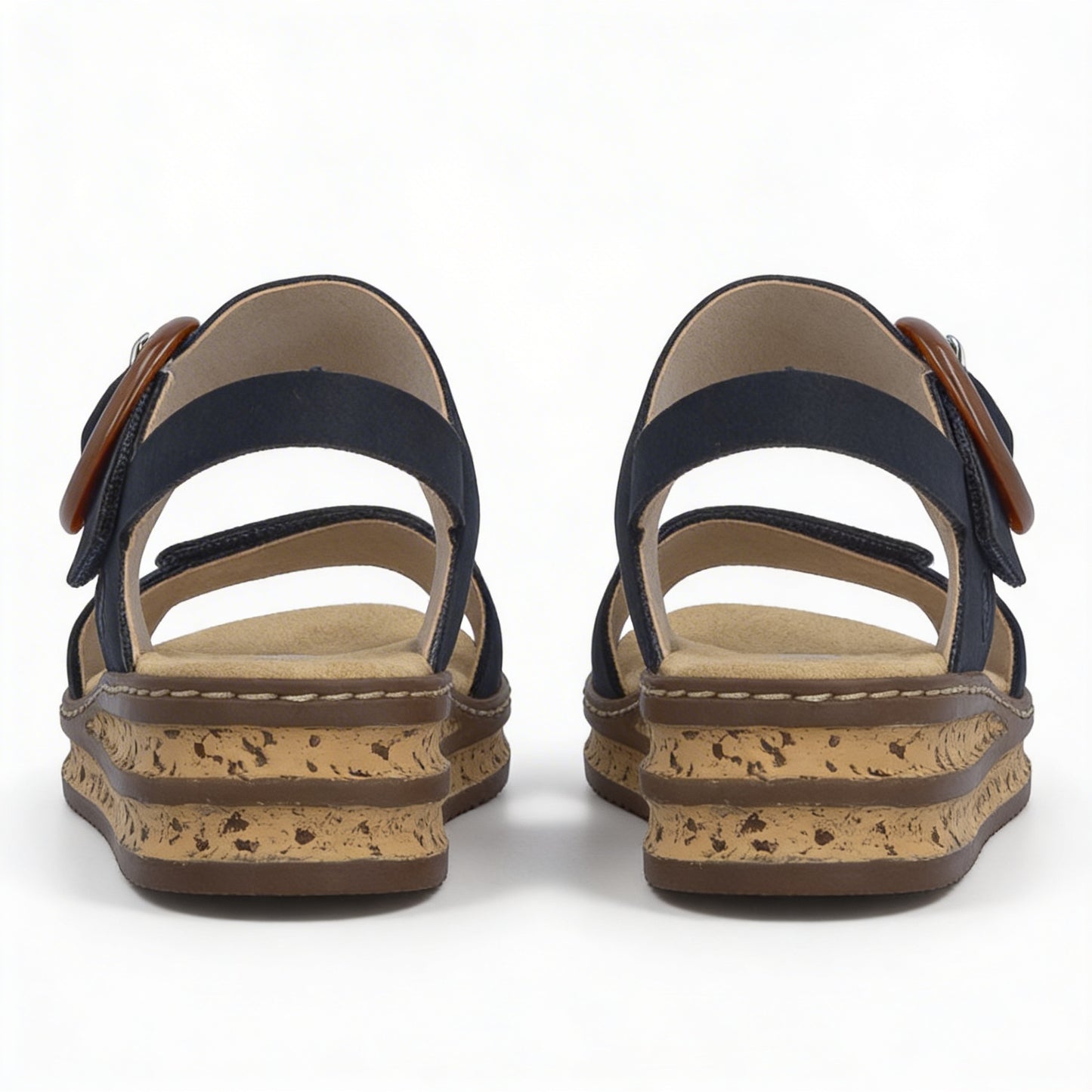 Rieker 62950-14 Womens Ankle Strap Sandals Blue