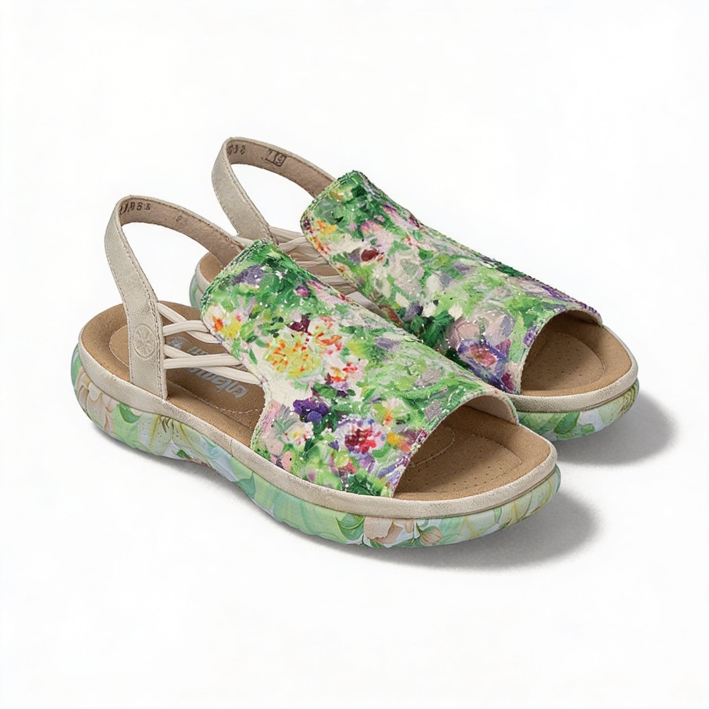 Rieker 64841 Womens Ankle Strap Sandals Multi