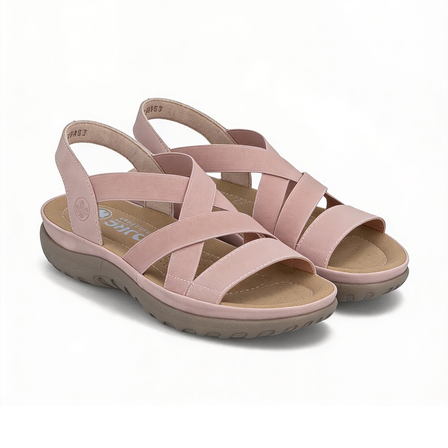 Rieker 64857 Womens Ankle Strap Sandals Rose