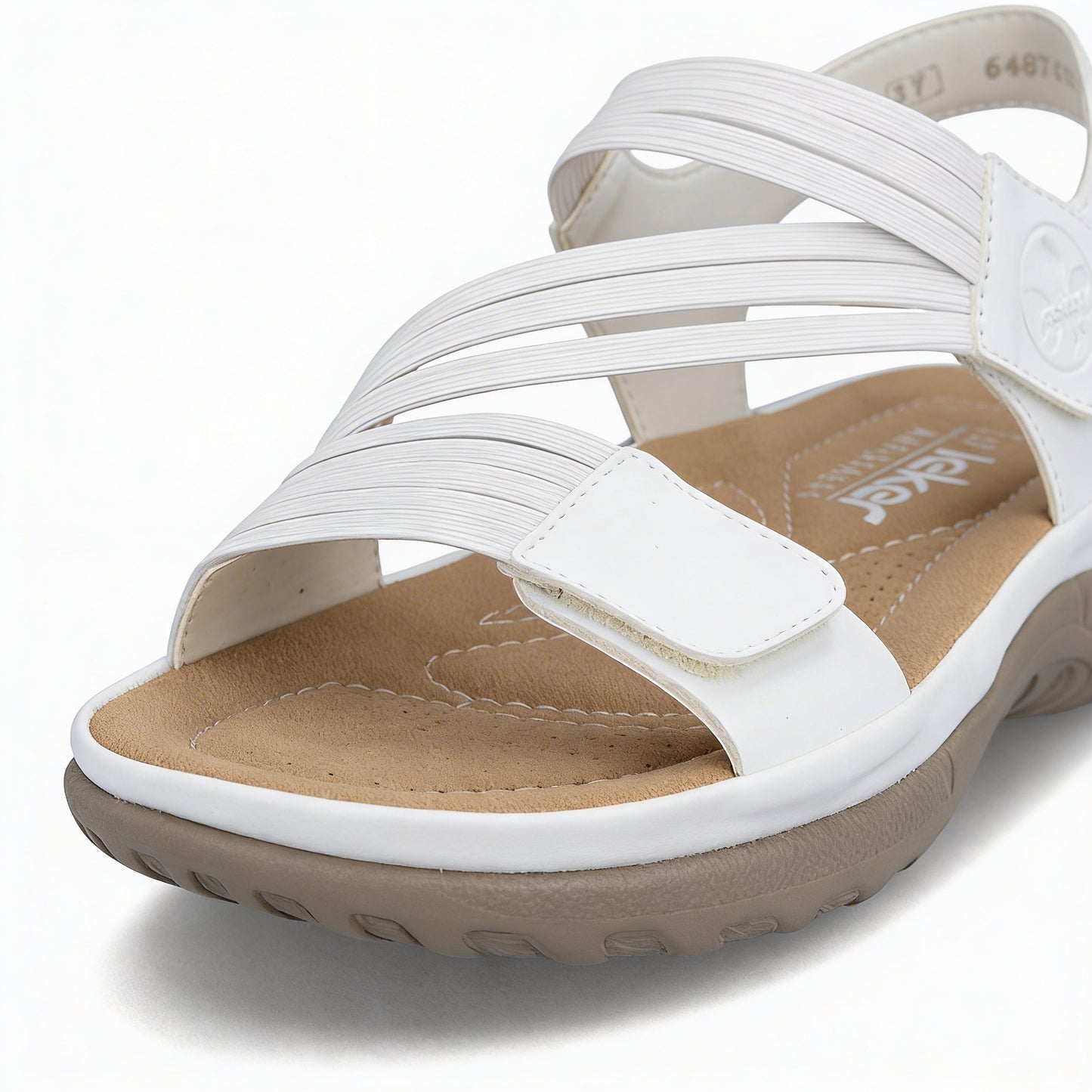 Rieker 64870 Womens Ankle Strap Sandals White