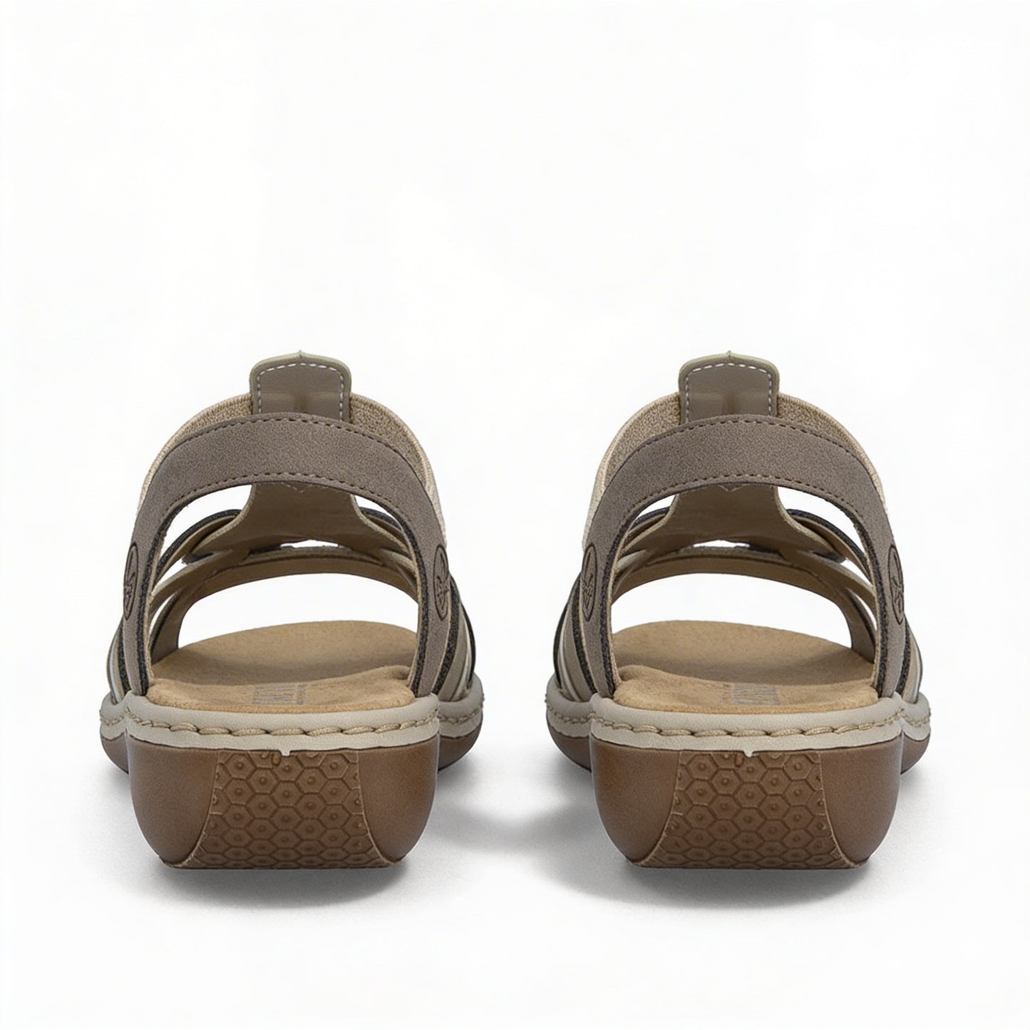 Rieker 65918-64 Womens Slingback Sandals Beige