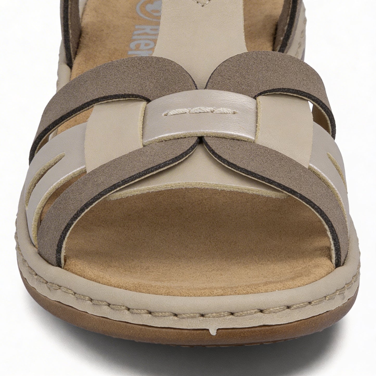 Rieker 65918-64 Womens Slingback Sandals Beige