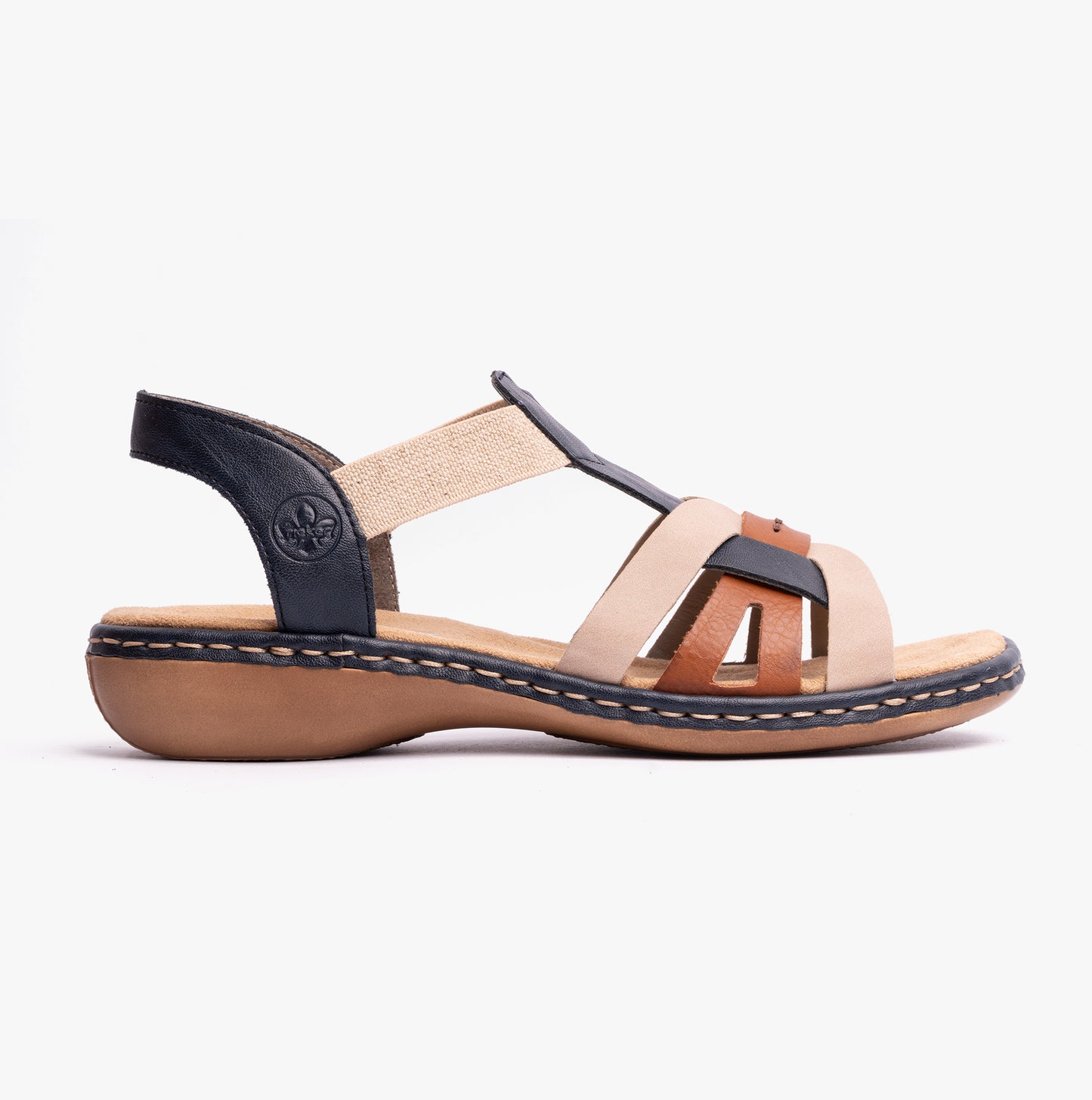 Rieker 65918 Womens Slingback Sandals Blue