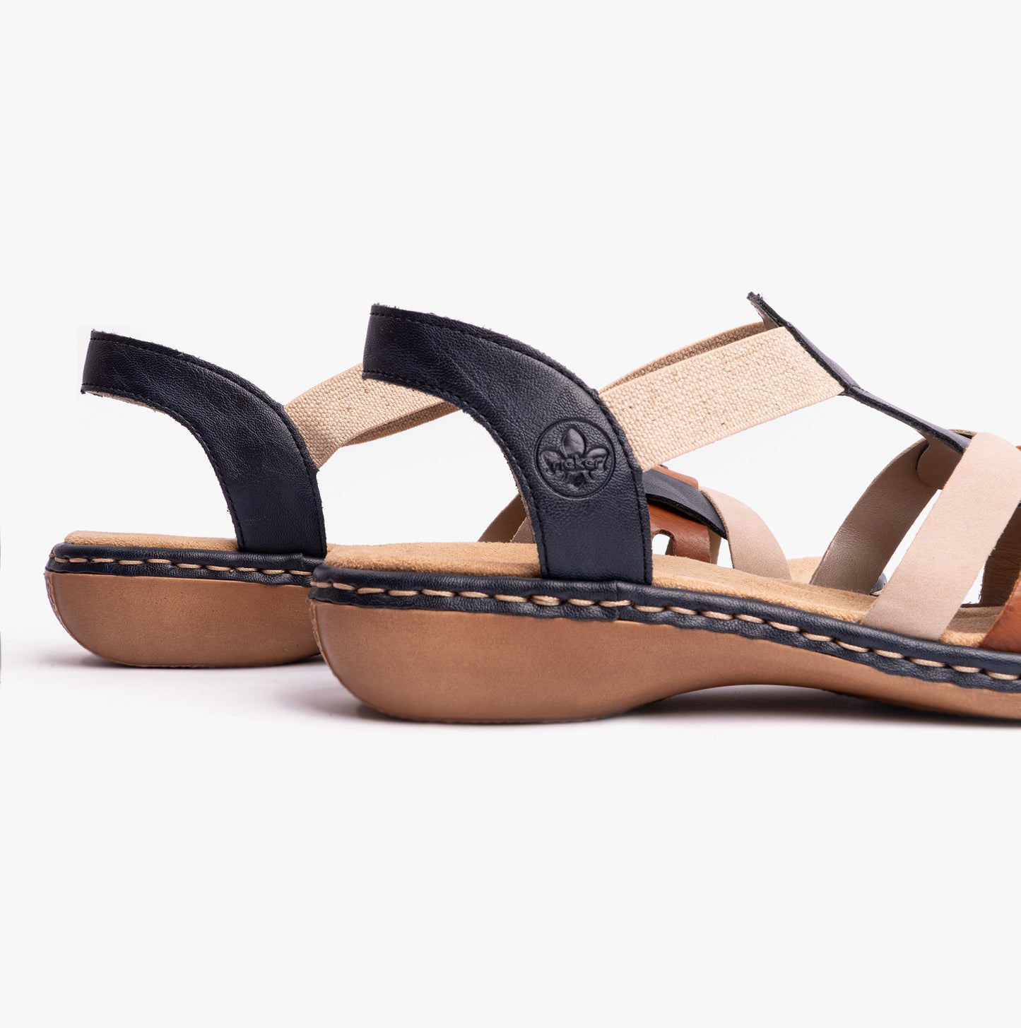 Rieker 65918 Womens Slingback Sandals Blue