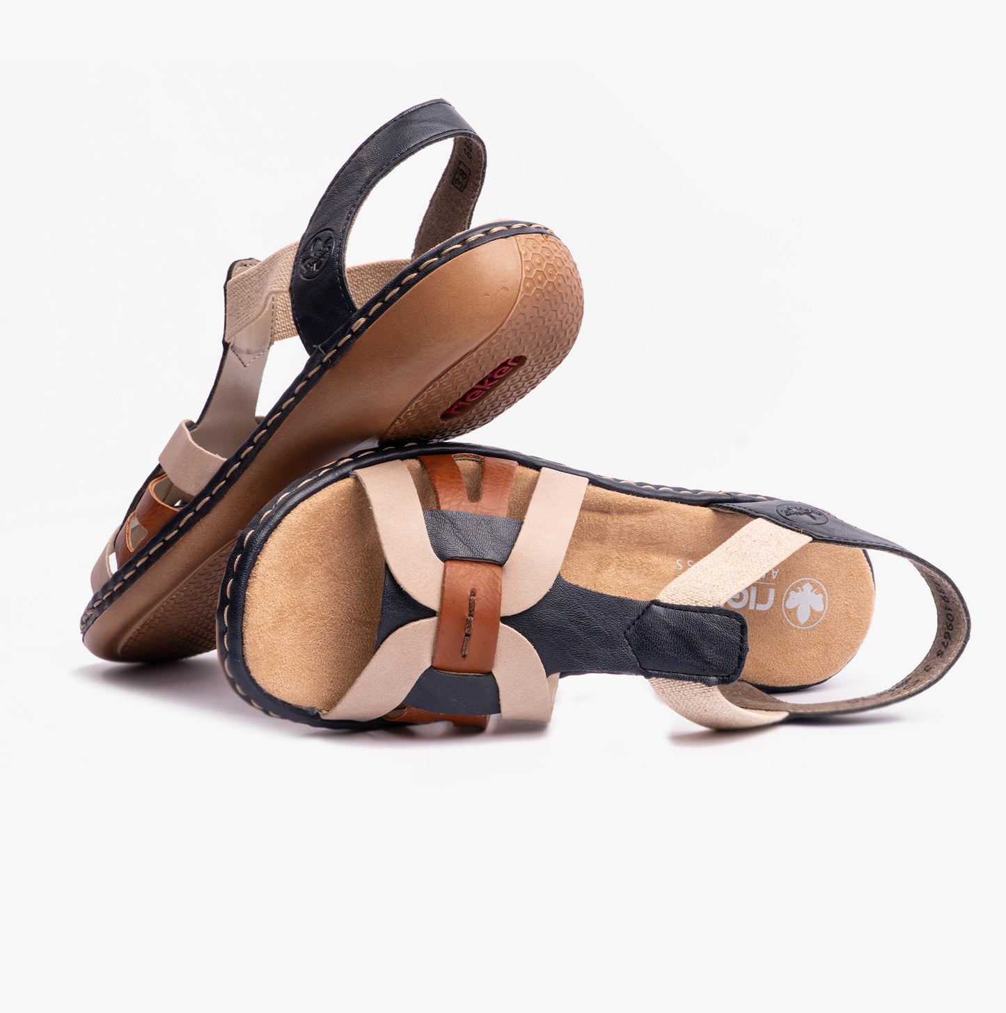 Rieker 65918 Womens Slingback Sandals Blue