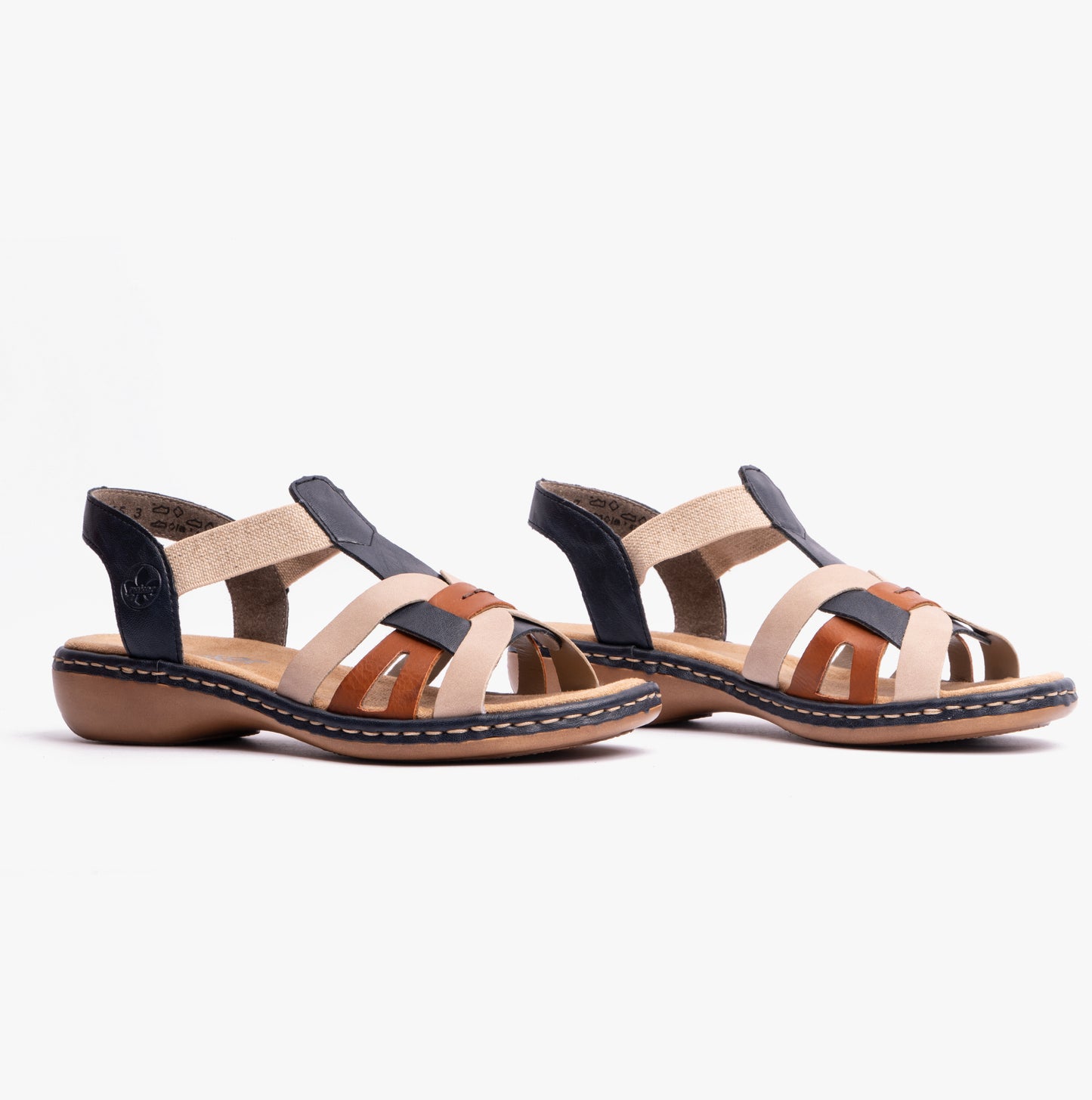 Rieker 65918 Womens Slingback Sandals Blue