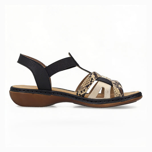 Rieker 65918-92 Womens Ankle Strap Sandals Multi