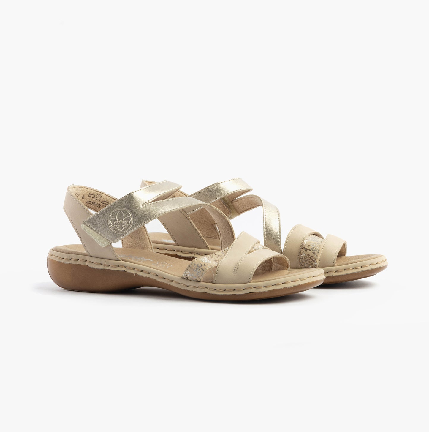 65965-60 Womens Sandals Beige Combination