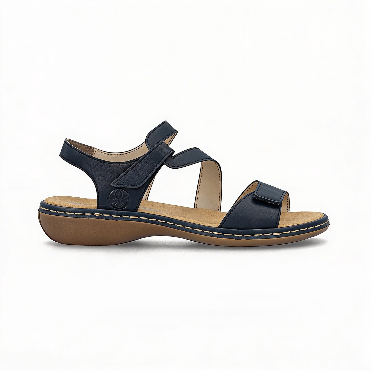 Rieker 659C7-16 Womens Comfort Sandals Blue