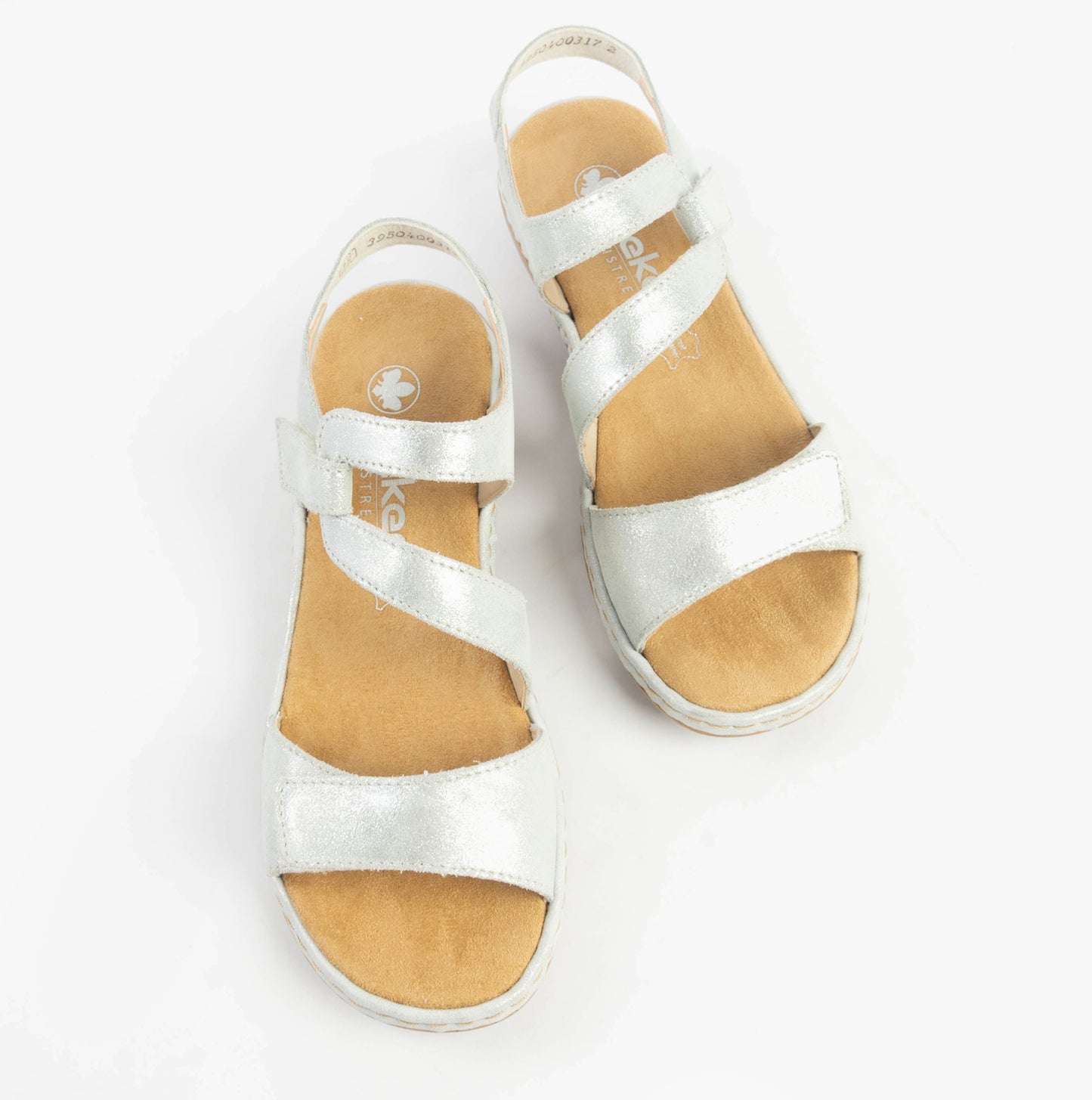 659C7-93 Womens Sandals Silver/Platinum