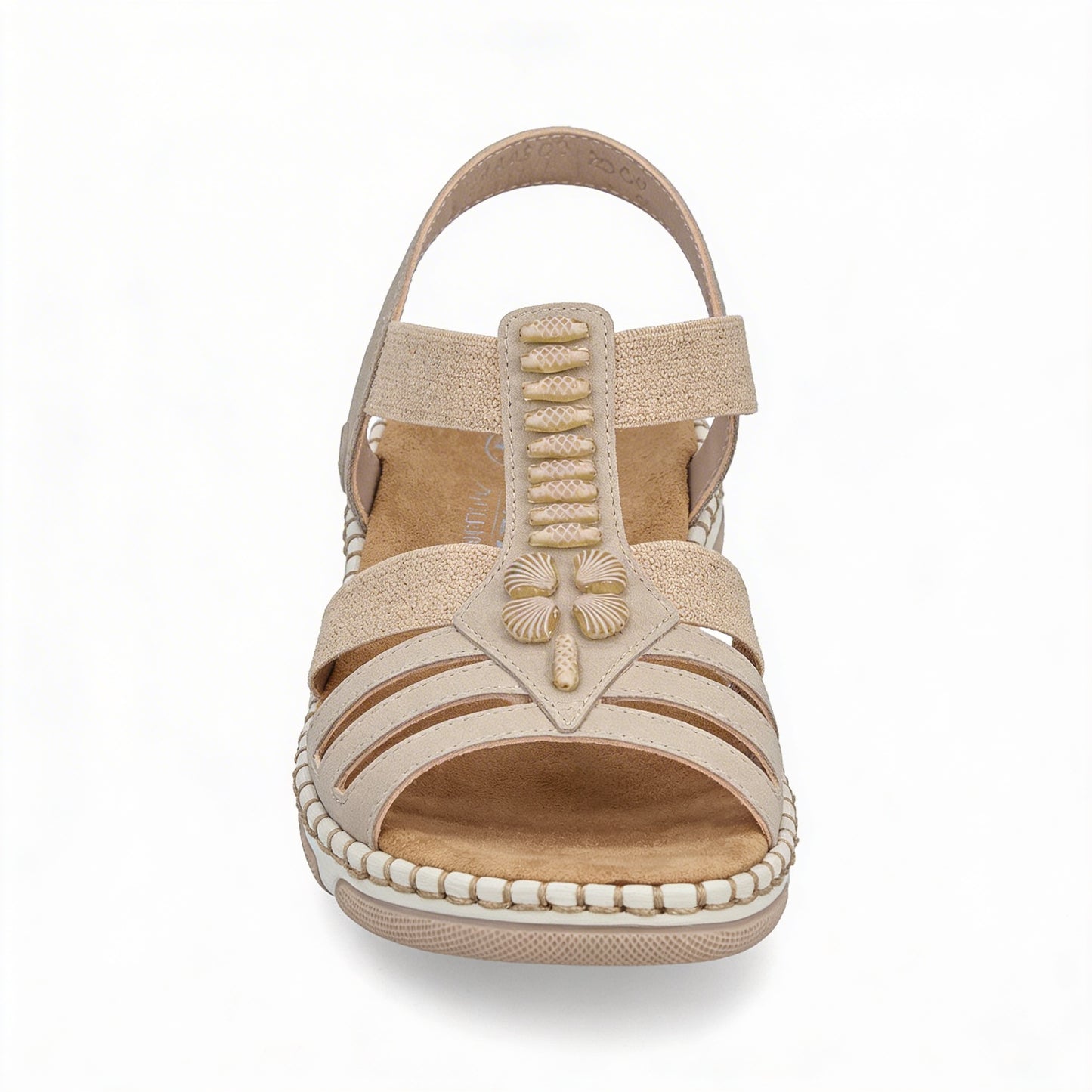 Rieker 66201 Womens Slingback Sandals Cream