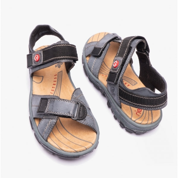 Rieker 68851 Womens Ankle Strap Sandals Blue