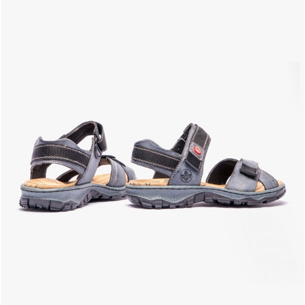 Rieker 68851 Womens Ankle Strap Sandals Blue