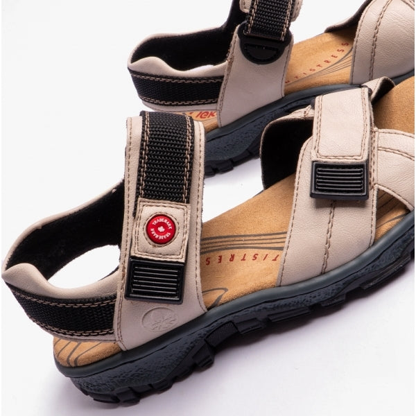 Rieker 68851 Womens Ankle Strap Sandals White