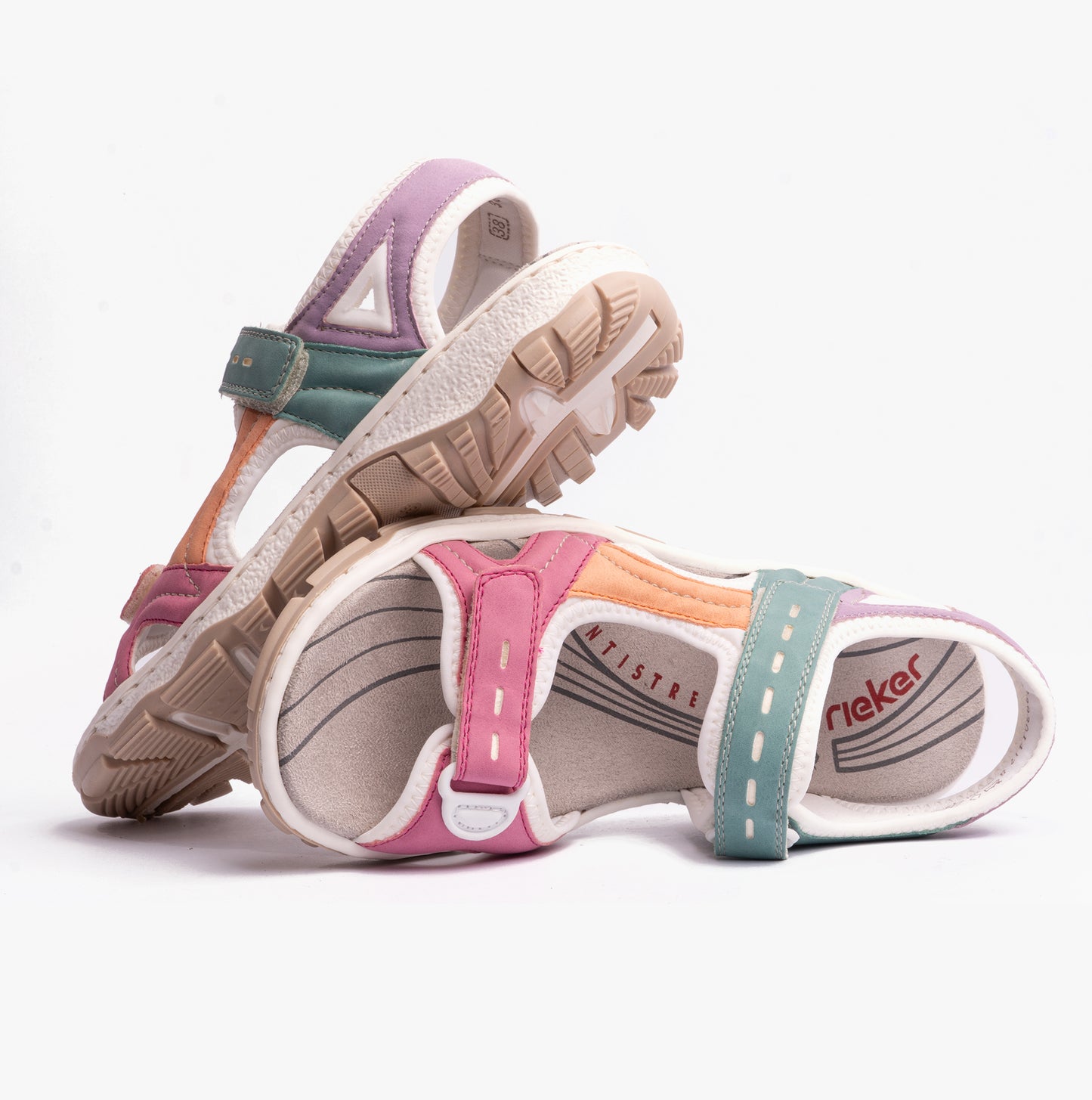 Rieker 68866 Womens Hiking & Trail Sandals Multi