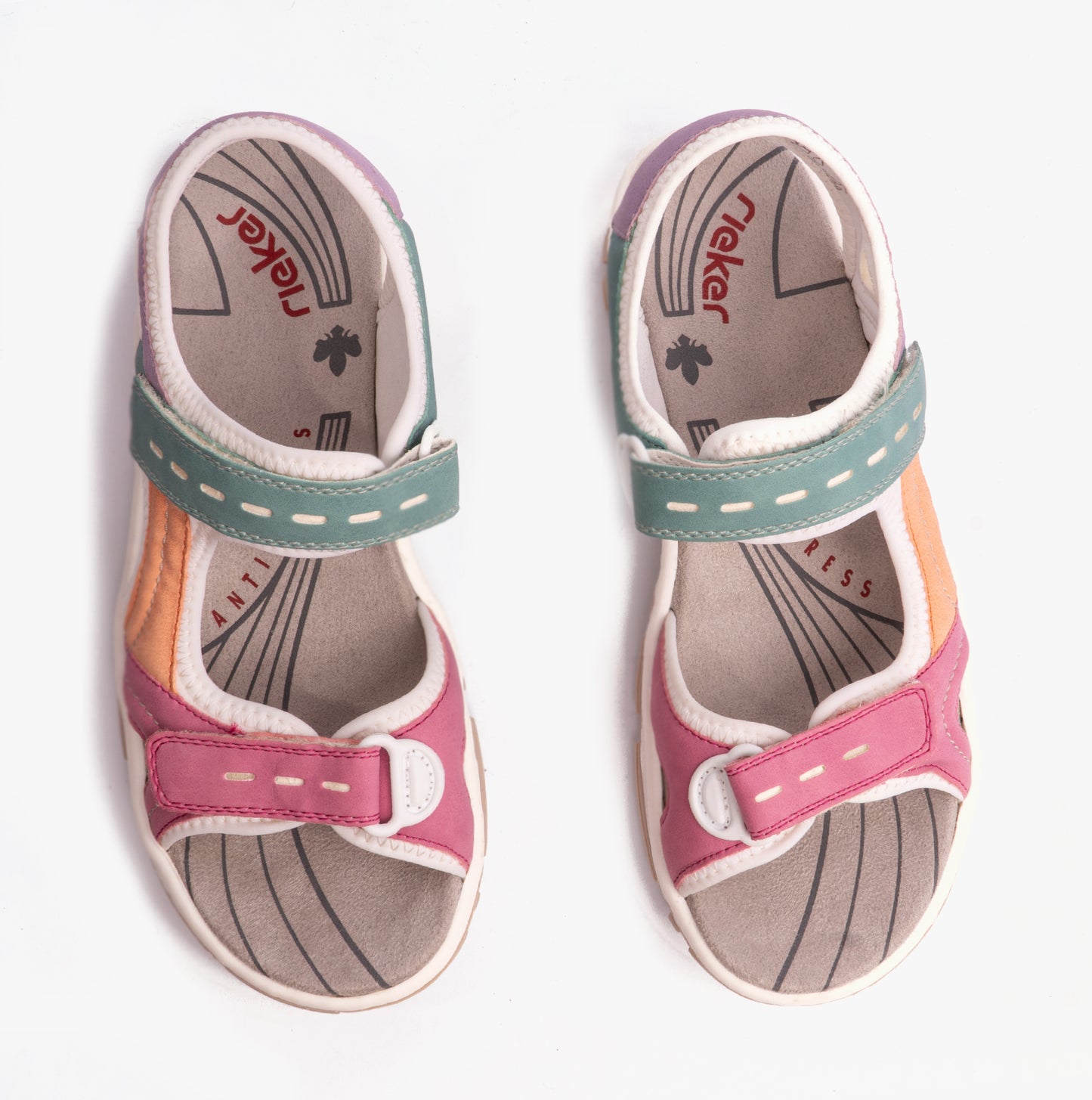 Rieker 68866 Womens Hiking & Trail Sandals Multi