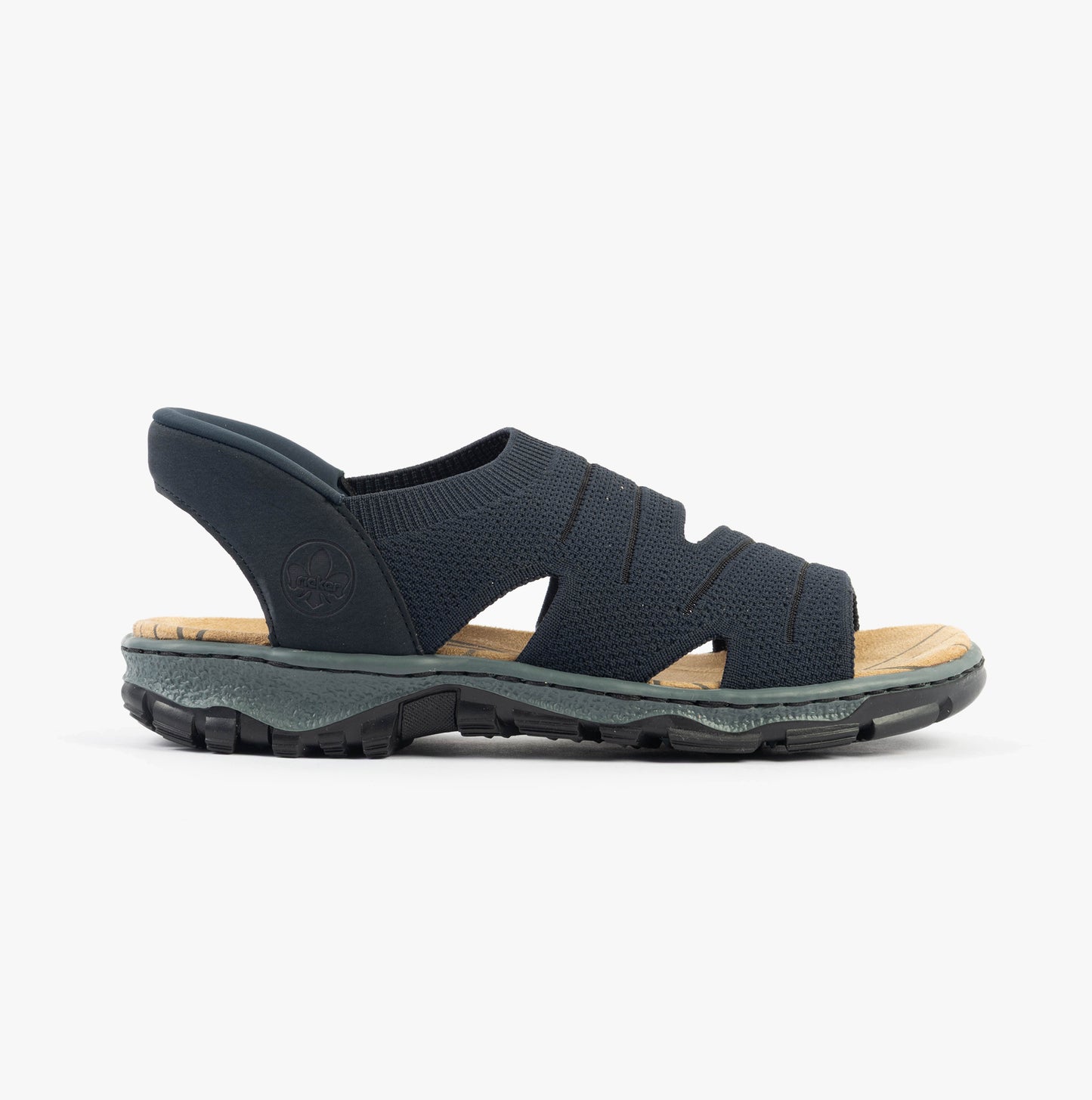 Rieker 68895 Womens Ankle Strap Sandals Blue