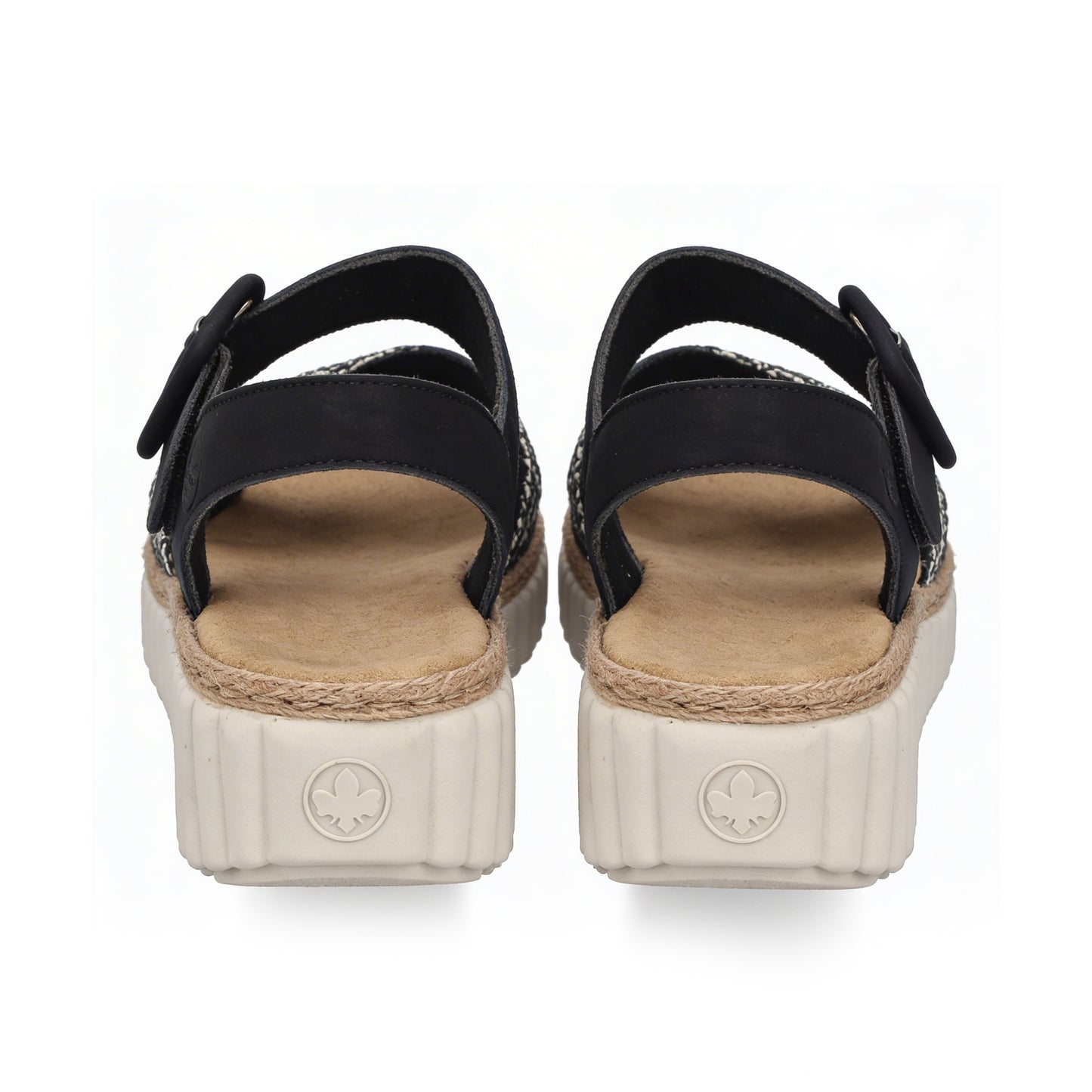 Rieker 69269 Womens Ankle Strap Sandals Black