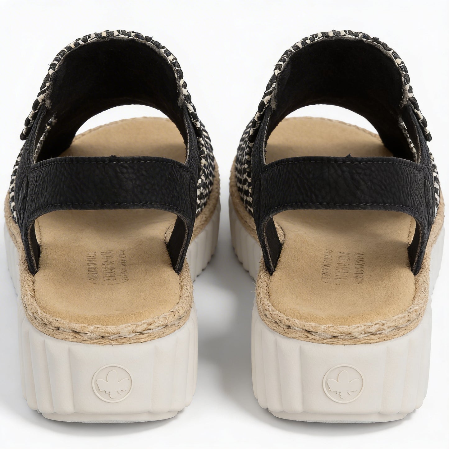 Rieker RACHEL Womens Wedge Sandals Black