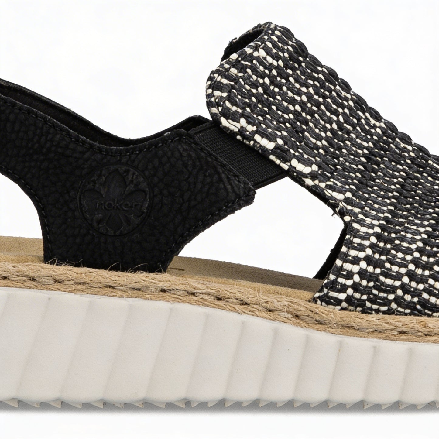 Rieker RACHEL Womens Wedge Sandals Black
