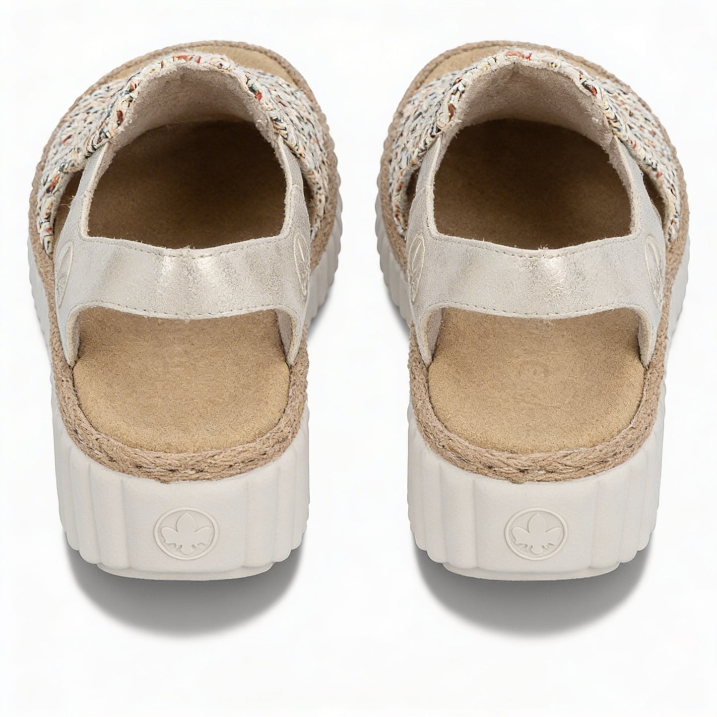 Rieker RACHEL Womens Wedge Sandals Beige
