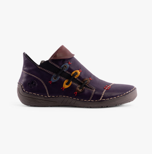 72581-30 Womens Ankle Boots Purple