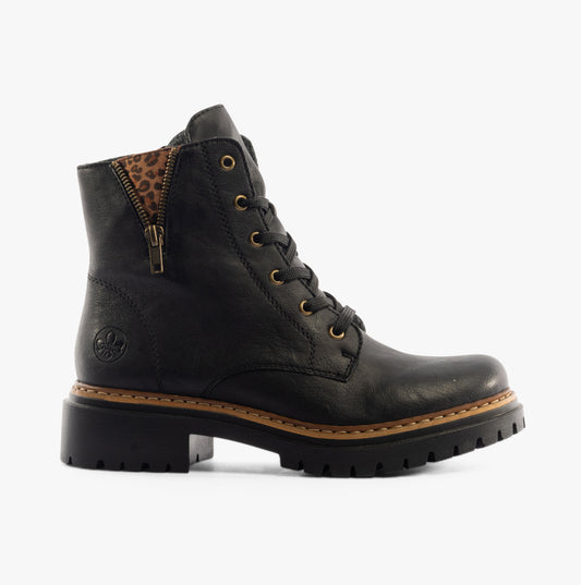 Rieker 72617-00 Womens Boots Black