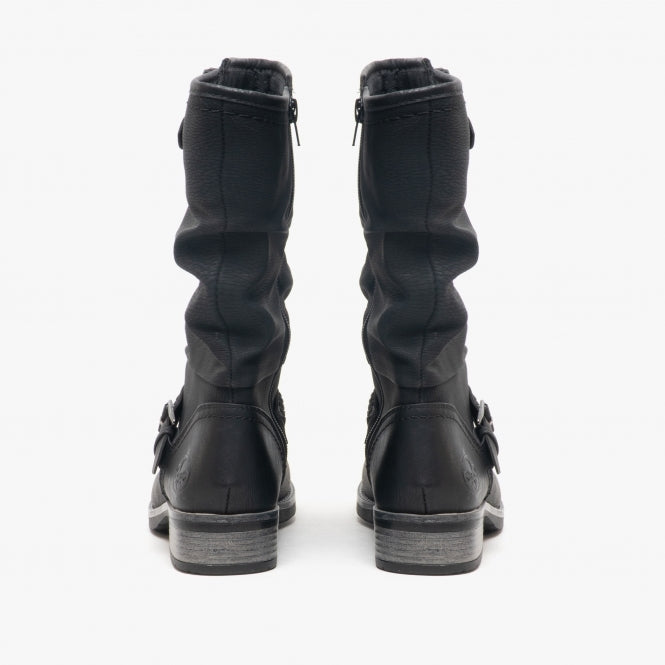 98860-00 Womens Calf Length Boots Black