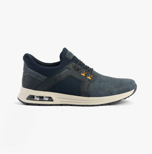Rieker B1053-14 Mens Shoes Blue