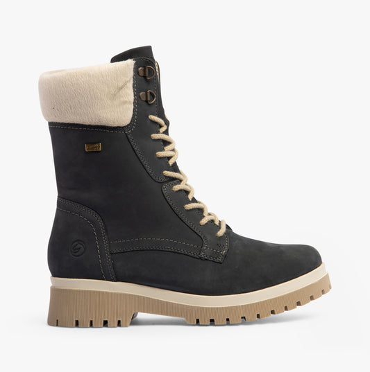 D1B76-14 Womens Boots Blue