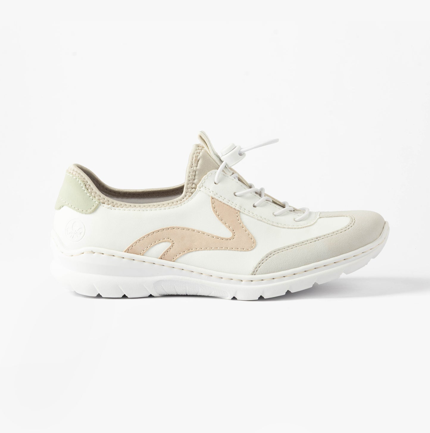 Rieker L32G9 Womens Casual Shoes White/Combi