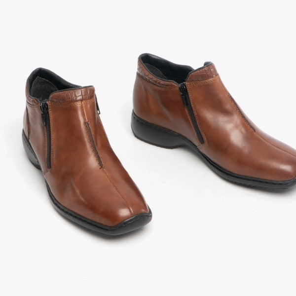 L3882-24 Womens Ankle Boots Nutmeg