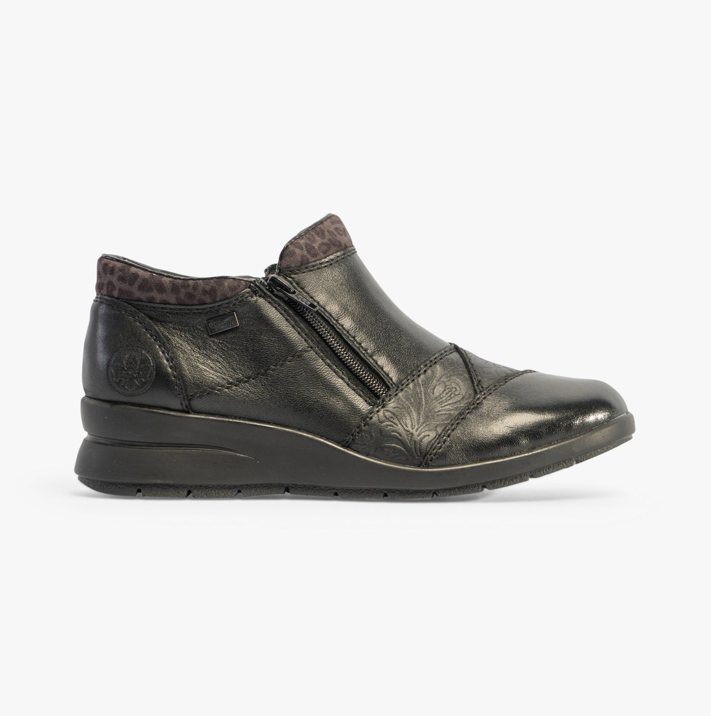 L4881-01 Womens Leather Boots Black