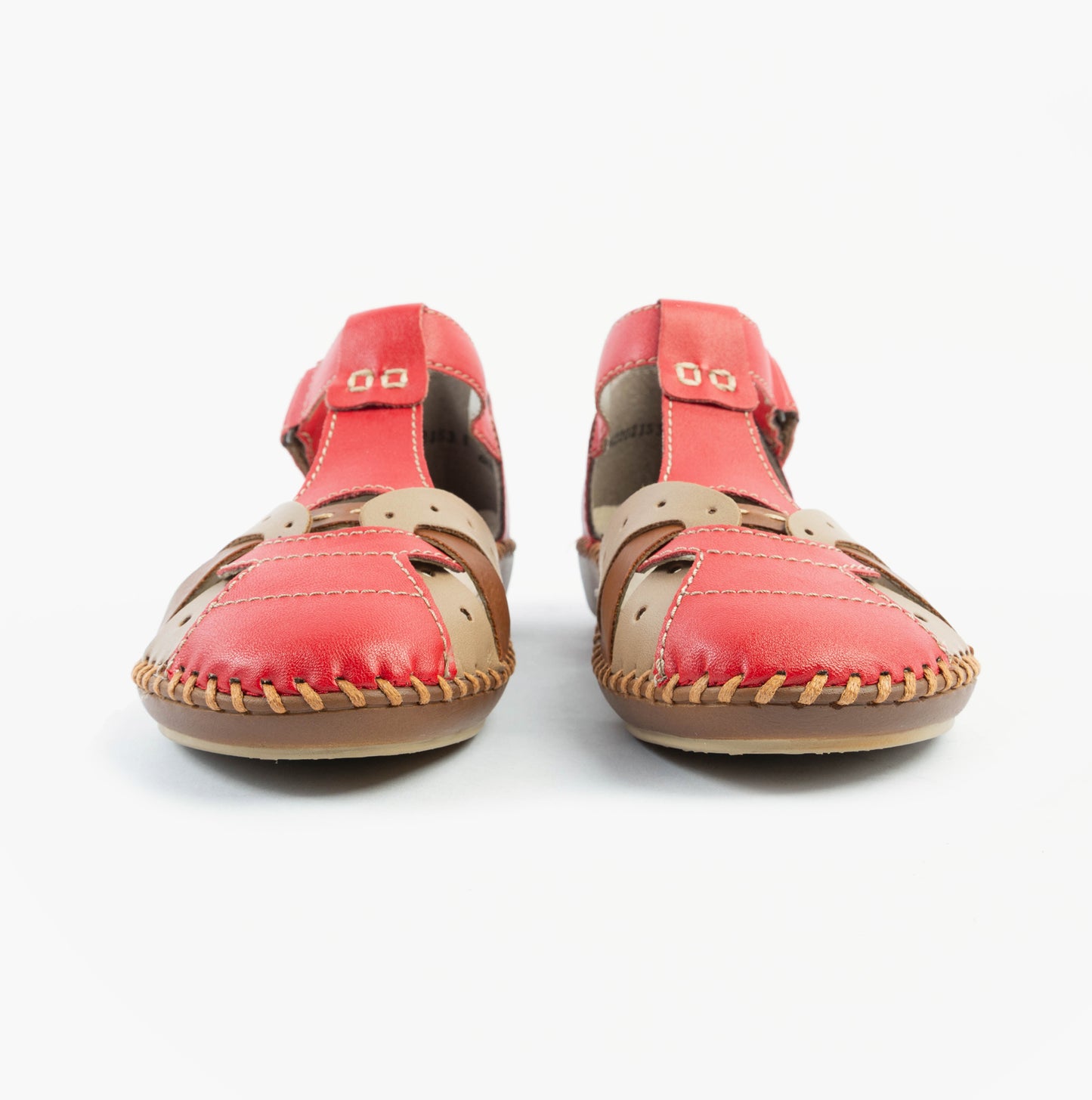 M1655-33 Womens Sandals Red Combination